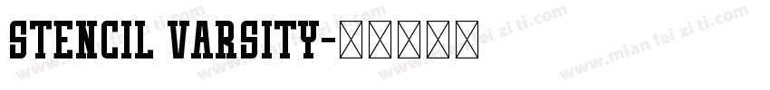 Stencil Varsity字体转换